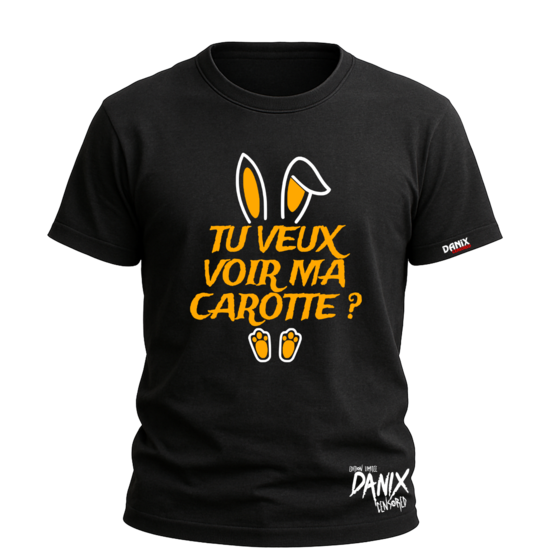 Tshirt Lapin Tu veux voir ma carotte ? [DANIX CENSORED]